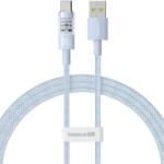 Baseus Gem USB-A apa - USB-C apa Adat és gyorstöltő kábel 1m - Fehér (P10373002311-00) (P10373002311-00)