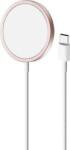 PURO MagSafe Wireless Qi töltő - Rózsaszín (15W) (CUSBCMAG1ROSE) (CUSBCMAG1ROSE)