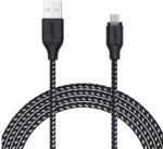 AUKEY CB-AM2 USB-A apa - USB-B apa 2.0 Adat és töltő kábel - Fekete (2m) (CB-AM2 BLACK) (CB-AM2 BLACK)