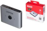 Unitek V1609A Displayport Switch - 2 port (2 PC - 1 Kijelző) (V1609A) (V1609A)