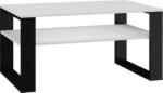 Topeshop WM-Meble Plano Dohányzóasztal - Fehér/Fekete (MODERN1P B/CZ) (MODERN1P B/CZ)