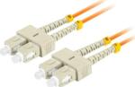Lanberg FO-SUSU-MD21-0020-OG duplex optikai patch kábel 4xSC/UPC csatlakozóval, 50/125 LSZH OM2, 2m (FO-SUSU-MD21-0020-OG) (FO-SUSU-MD21-0020-OG)