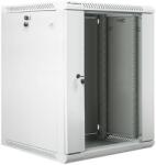 Lanberg 15U 19" fali rack szekrény 600x600mm szürke (WF01-6615-10S) (WF01-6615-10S) (WF01-6615-10S)