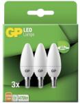 GP 087823 Candle B35 4.9W E14 LED izzó - Meleg fehér (3db) (740GPCAN087823B3) (740GPCAN087823B3)
