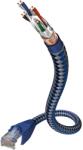 in-akustik Premium SF/UTP CAT6 Patch kábel 0.5m - Kék (004803005) (004803005)