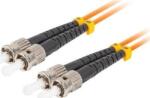 Lanberg Optikai patch MM ST/UPC-ST/UPC duplex 1m LSZH OM2 50/125 3.0mm narancssárga (Z32807) (Z32807)