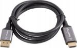 Lanberg CA-DPHD-20CU DisplayPort 1.2 - HDMI 2.0 4K 60Hz kábel 1m - Ezüst (CA-DPHD-20CU-0010-BK) (CA-DPHD-20CU-0010-BK)