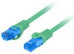 Lanberg S/FTP CAT6a Patch kábel 20m Zöld (PCF6A-10CC-2000-G) (PCF6A-10CC-2000-G)