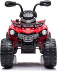 LEAN Toys JS009 12 V Elektromos Quad 9060 - 2 Darab 45 W Motorral, Gombos Indulással, Váltókarral, Piros (9060-uniw) (9060-uniw)