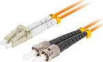 Lanberg Optikai patch MM ST/UPC-LC/UPC duplex 15m LSZH OM2 50/125 3.0mm narancssárga (Z32814) (Z32814)