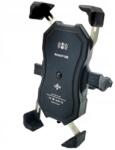 FreedConn MC1W Mobiltelefon Motorbiciklis tartó/töltő - Fekete (5903815492525) (5903815492525)