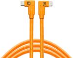 Tether Tools TetherPro Dual USB-C apa 90° - USB-C apa 90° 3.2 Gen 2 Adat és töltő kábel 4.6m - Narancssárga (CUC15RT2RT-ORG) (CUC15RT2RT-ORG)