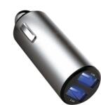 Platinet PLCRSM Car Charger Metallic 2xUSB 4, 8A Silver (PLCRM24) (PLCRM24)