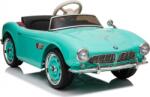LEAN Toys BMW Retro 4601 12 V Elektromos Kisautó - 2.4 GHz, Szülői Távirányítóval, Nyitható Ajtóval, EVA Kerekekkel, Lakk Zöld (4601) (4601)