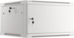 Lanberg 19" Fali rack szekrény 6U 600x600mm - Szürke (WF01-6606-00S) (WF01-6606-00S)