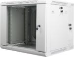 Lanberg 19" kétrészes fali rack szekrény 9U/600X600 lapraszerelt, szürke (WF02-6609-10S) - xupe
