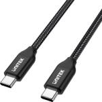 Unitek USB-C apa - USB-C apa Adat- és töltőkábel 2m - Fekete (C14059BK) (C14059BK)
