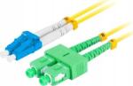 Lanberg Optikai patch SM LC/UPC-SC/APC duplex 2m LSZH G657A1 3.0mm sárga (FO-LUSA-SD11-0020-YE) (FO-LUSA-SD11-0020-YE)
