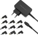 Qoltec Univerzális Notebook töltő 65W (7.4x5.0 / 5.5x3.0 / 5.5x2.5 / 5.5x1.7 / 4.5x3.0 / 4.0x1.35 / 4.0x1.7 / 7.4x5.0) (52414) (52414)