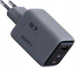 AUKEY Comet Mix 3 USB-A / 2 x USB-C Hálózati Gyorstöltő Adapter 67W - Fekete (PA-C3) (PA-C3)