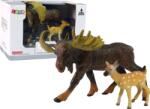 LeanToys Erdei Állatok Jávorszarvas Figurakészlet - 2 db (12315) (12315)