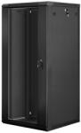 Lanberg 27U 19" fali rack szekrény 600x600mm fekete (WF01-6627-10B) (WF01-6627-10B) (WF01-6627-10B)