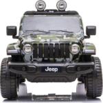 LEAN Toys Jeep Wrangler Rubicon DK-JWR555 12 V Elektromos Kisautó 12922 - 2.4 GHz, Szülői Távirányítóval, Nyitható Ajtóval, EVA Kerekekkel, 4 Motoros 4 x 45 W Terep Színű (12922) (12922)