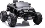 LEAN Toys Mercedes DK-MT950 4x4 12 V Elektromos Kisautó 9774 - LCD Kijelzővel, Nyitható Ajtókkal, Szülői Távirányítóval, Lakk Fekete (9774-uniw) (9774-uniw)