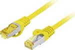 Lanberg Patch kábel CAT. 6a S/FTP LSZH 1.5m sárga, réz (PCF6A-10CU-0150-Y) (PCF6A-10CU-0150-Y)