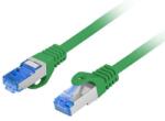 Lanberg S/FTP CAT6A Patch kábel 1.5m - Zöld (PCF6A-10CC-0150-G) (PCF6A-10CC-0150-G)