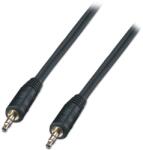 Lanberg CA-MJMJ-10CC-0020-BK 3.5mm Jack (apa - apa) kábel 2m - Fekete (CA-MJMJ-10CC-0020-BK) (CA-MJMJ-10CC-0020-BK)