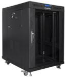 Lanberg 19" FF01-6815-12BL Álló rack szekrény 15U 600x800mm - Fekete (FF01-6815-12BL) (FF01-6815-12BL)