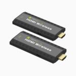 Techly IDATA HDMI-WL53 audió/videó jeltovábbító AV adó- és vevőegység Fekete (365641) (365641)