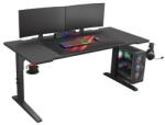 NATEC Genesis Holm Modular 160 RGB Gamer asztal 160 x 75 x 70-90 cm - Fekete (NDS-2250) (NDS-2250)