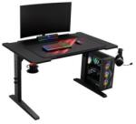 NATEC Genesis Holm Modular 120 RGB Gamer asztal 180 x 120 x 90 cm - Fekete (NDS-2248) (NDS-2248)