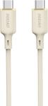 Dudao L7SCC2M USB Type-C apa - USB Type-C apa Adat és töltő kábel - Fehér (2m) (L7SCC2M) (L7SCC2M)