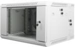 Lanberg 19" Fali rack szekrény 6U 600x600mm - Szürke (WF02-6606-10S) (WF02-6606-10S)