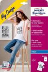 Avery Zweckform A4 Textilre Vasalható Fólia Világos Színű Textilekhez - (10 db / csomag) (MD1002) (MD1002)
