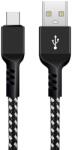 Maclean MCE471 USB-A apa - USB-c apa Adat és Töltőkábel - Fekete (1m) (MCE471) (MCE471)