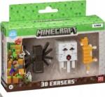 Memorysolution Mojang Studios 3 darabos Minecraft 3D radírfigura készlet - A Verzió (MC4021A) (MC4021A)