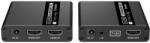 Techly IDATA EXT-E223 audió/videó jeltovábbító AV adó- és vevőegység Fekete (363005)