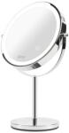 Girmi BE02 LED Asztali Kozmetikai Sminktükör Ø 17 cm - Ezüst (BE02) (BE02)