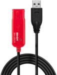 Lindy 42923 cabluri USB 30 m USB 2.0 USB A Negru, Roşu (42923) (42923)