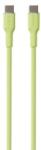 SBS Puro Soft USB-C apa - USB-C apa 2.0 Adat és töltő kábel - Zöld (1.5m) (PUUSBCUSBCICONLGRN) (PUUSBCUSBCICONLGRN)