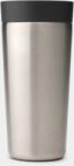 Brabantia Make&Take Insulated Flask duplafalú termoszbögre 360ml, hideg és meleg italok számára, szivárgásmentes, snap lid fedél, r. m. acél, sötétszürke - 228681 (228681) (228681)