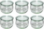 WECK 109108 Tulipán formájú üveg tároló 6 darabos készlet 580ml (109108) (109108)