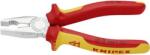 KNIPEX VDE kombinált fogó 180 mm, vágási érték: közepes/kemény huzal 3, 4/2, 2 mm, vörösréz/alumínium 12 mm, Knipex 03 06 180 (03 06 180 SB) (03 06 180 SB)