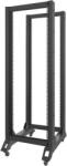 Lanberg OR01-6832-B 19" 32U SZÉL: 600mm MÉLY: 800mm MAG: 1694mm lapraszerelt fekete rack keret (OR01-6832-B) (OR01-6832-B)