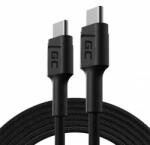 Green Cell USB-C - USB-C adat és töltőkábel 2m fekete (KABGC29) (KABGC29) (KABGC29)