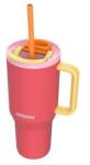 KAMBUKKA Rio Dupla falú Termosz bögre szívószállal 950ml - Pink / Papaya (11-08002) (11-08002)
